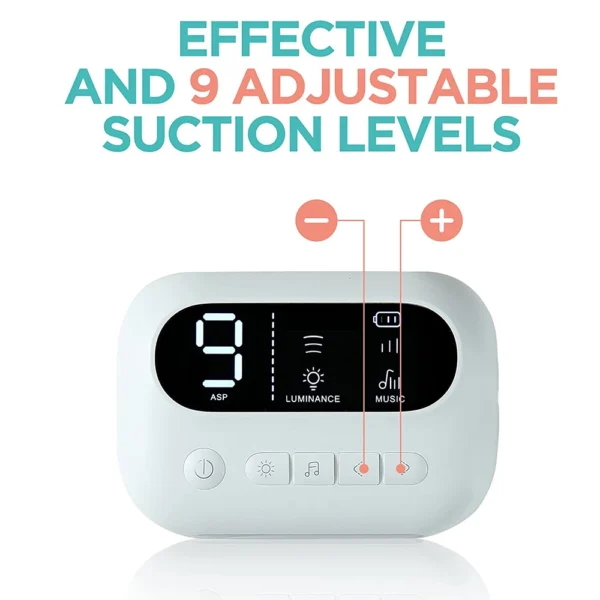 Baby Nasal Aspirator Electric Nose Cleaner with Built-In Music & Night Light Rechargeable Nose Booger Sucker for Infants Babies - Image 3