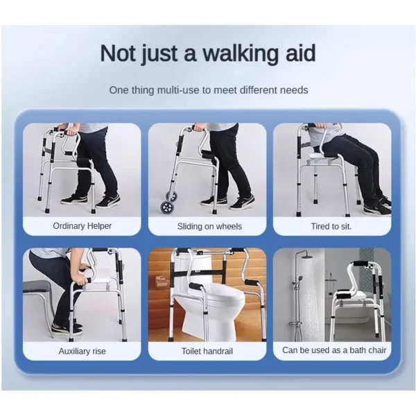 Home Household Automatic Reset Walkers for Elderly Toilet Rail Holder Disabled Patient Auxiliary Starting Device Elderly Walker - Image 3