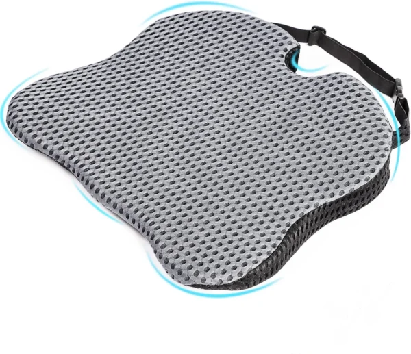 Car Wedge Seat Cushion Memory Foam Comfortable Seat Cushion-Orthopedic Support For Car Driver Seat Office Chair Wheelchairs