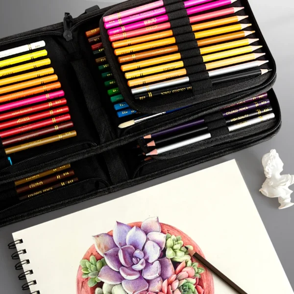 48/72/120/200 Pcs Colored Pencils Set Watercolor Drawing Pencils with Cases Professional Drawing Sketching Art Supplies - Image 3