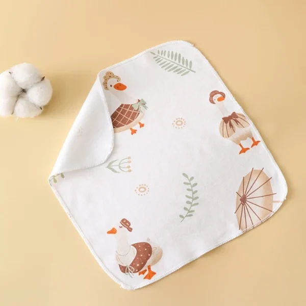 Baby Wiping Towel Handkerchief Cotton Saliva Wipes Breathable Washcloths for Infant Toddler Strong Absorbent Face Towel - Image 2