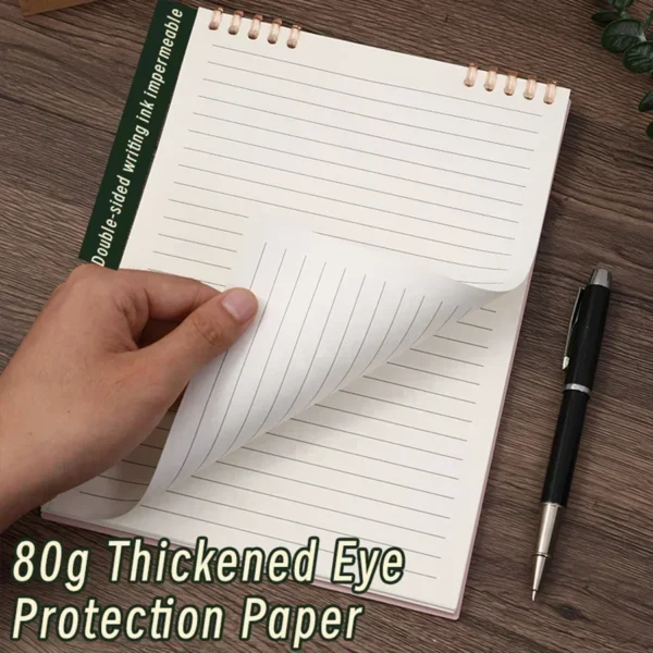 A5 60 Sheet Thick Notebook Spiral Binding Loose-leaf Notebooks with Lines Page for Students School Office Stationery Supplies - Image 6
