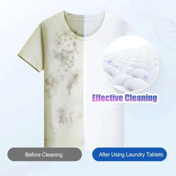 90/60/30Pcs Laundry Tablets Cleaning Clothing Laundry Soap Concentrated Washing Powder Detergent for Washing Machines - Image 4