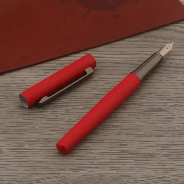 luxury Metal 03 Fountain Pen Gun grey Frosted blue ink pen Stationery Office school supplies ink pens - Image 3