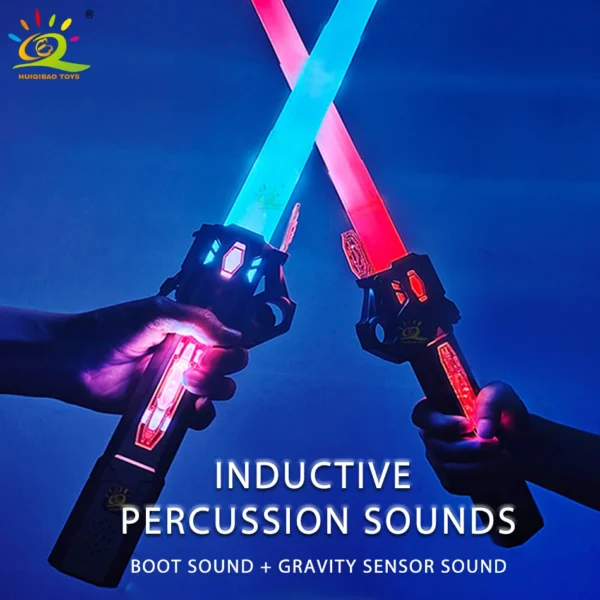 Retractable Lightsaber Finger Rotating Laser Sword Flash Luminous Soundfont Force FX FOC Blaster Cosplay Battle Toy for Children - Image 3