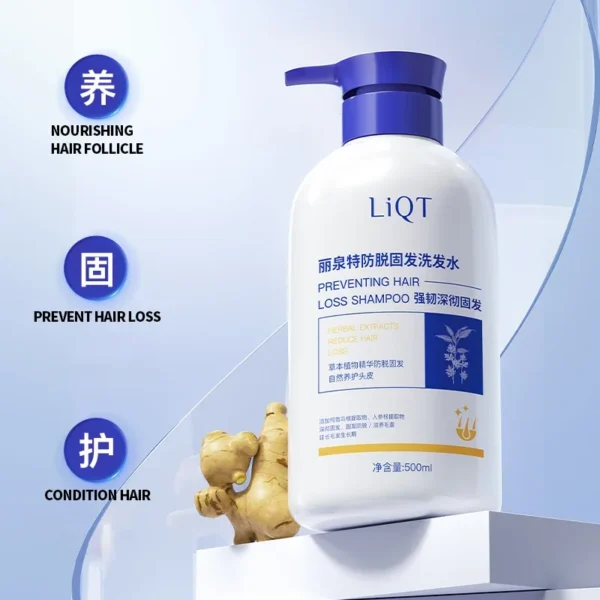 400ml Plant Extract Anti-dehydrating Hair shampoo Anti-itching anti-dandruff Long-lasting Fragrance Ginseng Ginger - Image 3